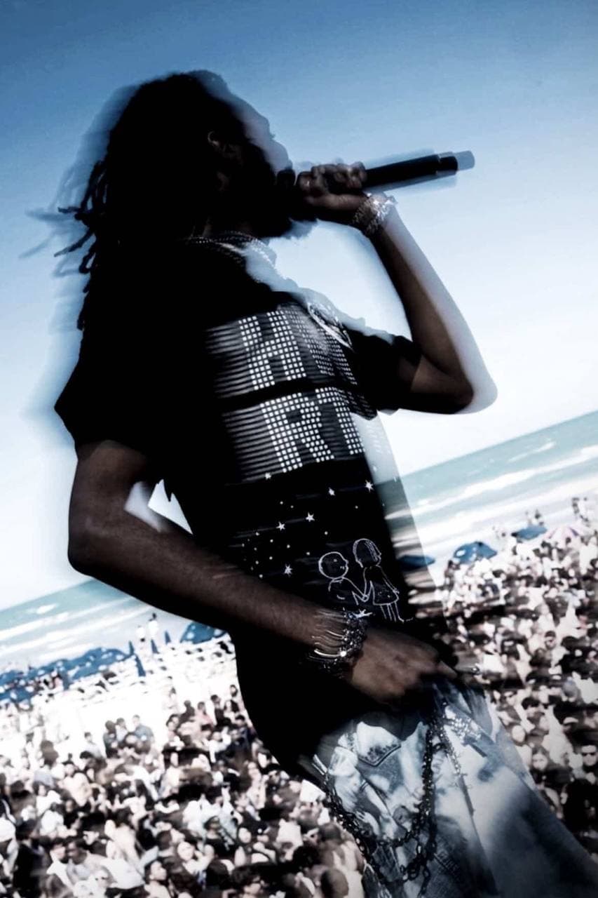 Rene Laveau performing at Clayton's Beach Bar, SPI
